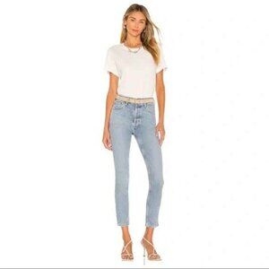 Agolde Nico High Rise Slim Jeans in Cliffside